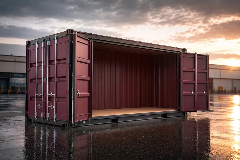 20 ft DC Open Side Container