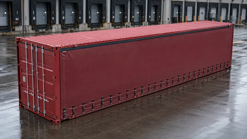45 ft HC Curtain Side Container