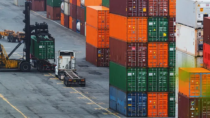 Container manufacturing and stock yard